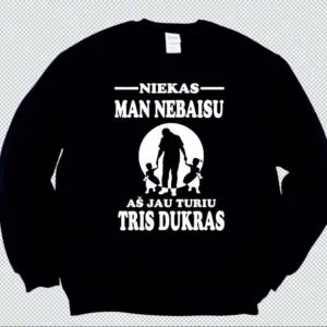 Dvi dukras juodas