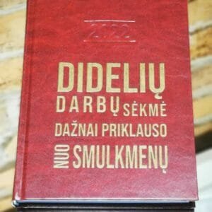 2025 m. Darbo knyga A5 formato Didelių darbų sėkmė