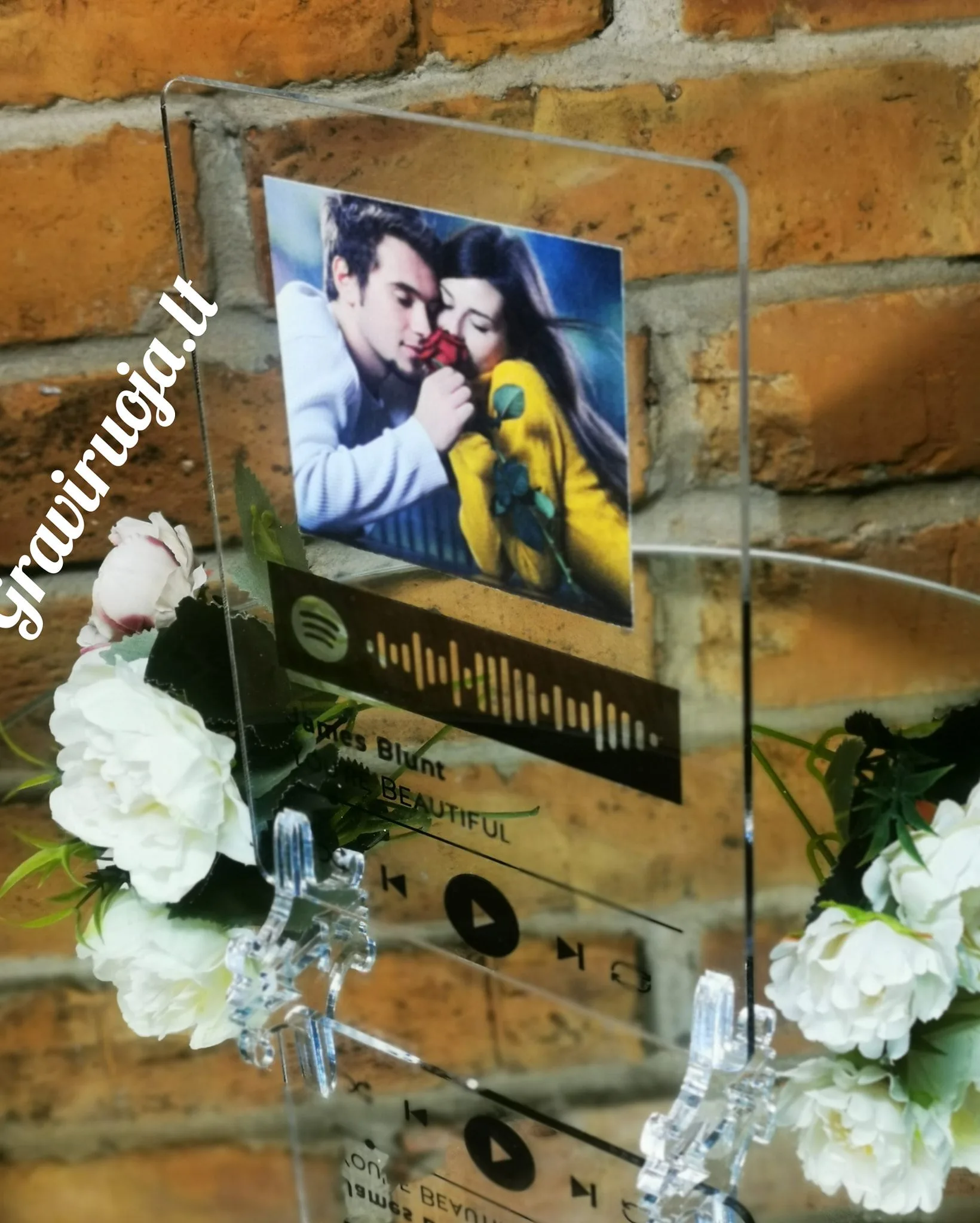 Foto rėmelis su Jūsų meilės melodija