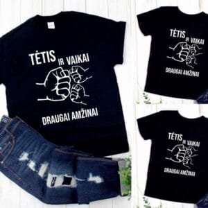 Tetis 2vaikai juodas
