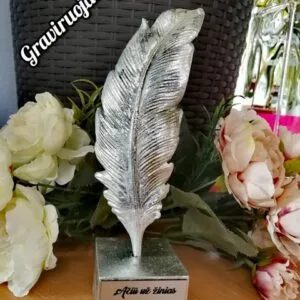 Medinė plaketė su metalizuota plokštele mylimai auklėtojai