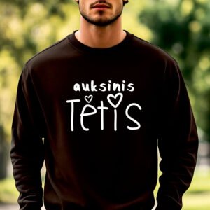 Juodos spalvos džemperis Auksinis tėtis