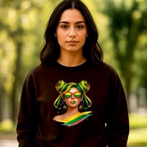 Juodos spalvos džemperis Lietuvaitė su akiniais