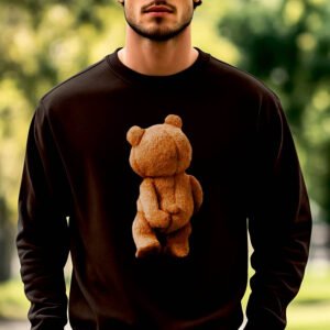 Juodos spalvos džemperis Meškis