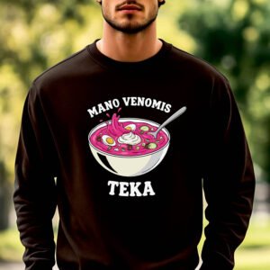 Juodos spalvos džemperis Šaltibarščiai