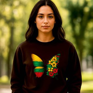 Juodos spalvos džemperis Drugelis LT